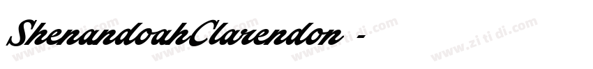 ShenandoahClarendon 字体转换